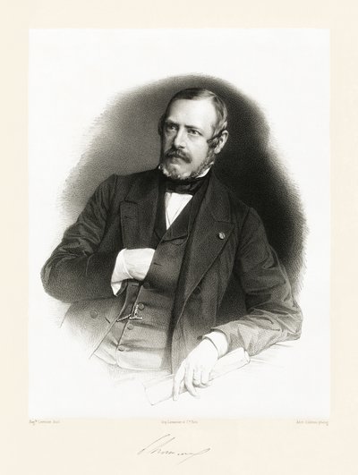 Édouard Antoine de Thouvenel, 1865-66 da Auguste Charles Lemoine